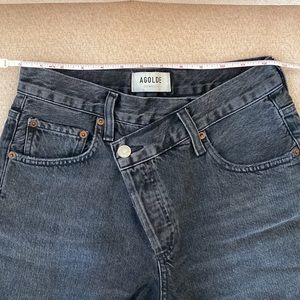 Agolde criss cross jeans shorts